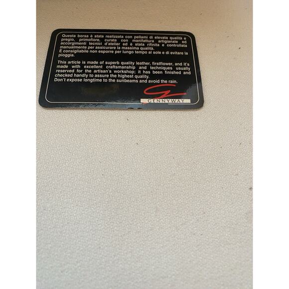 Genny Leather Shoulder Bag Black Croc Embossed Made in Italy Gold Hardware-Card - Picture 2 of 16